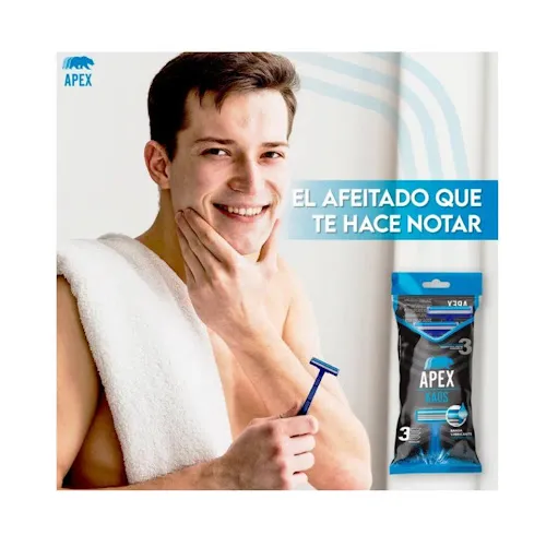 Cuchilla De Afeitar Desechable 2 Hojas Hombre - 5 Paquetes X 3 Cuchillas - Apex Apex X 5 Paquetes X 3 Unidades 2.webp