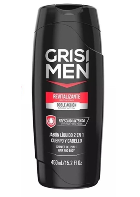 [J05101] JABON CORPORAL LIQ HOMBRE REVITALIZANTE 2 EN 1 450ML GRISI