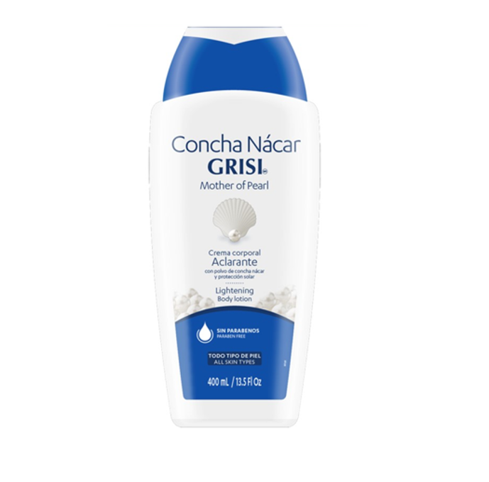 [C04008] CREMA CORPORAL LIQ CONCHA NACAR 400ML GRISI