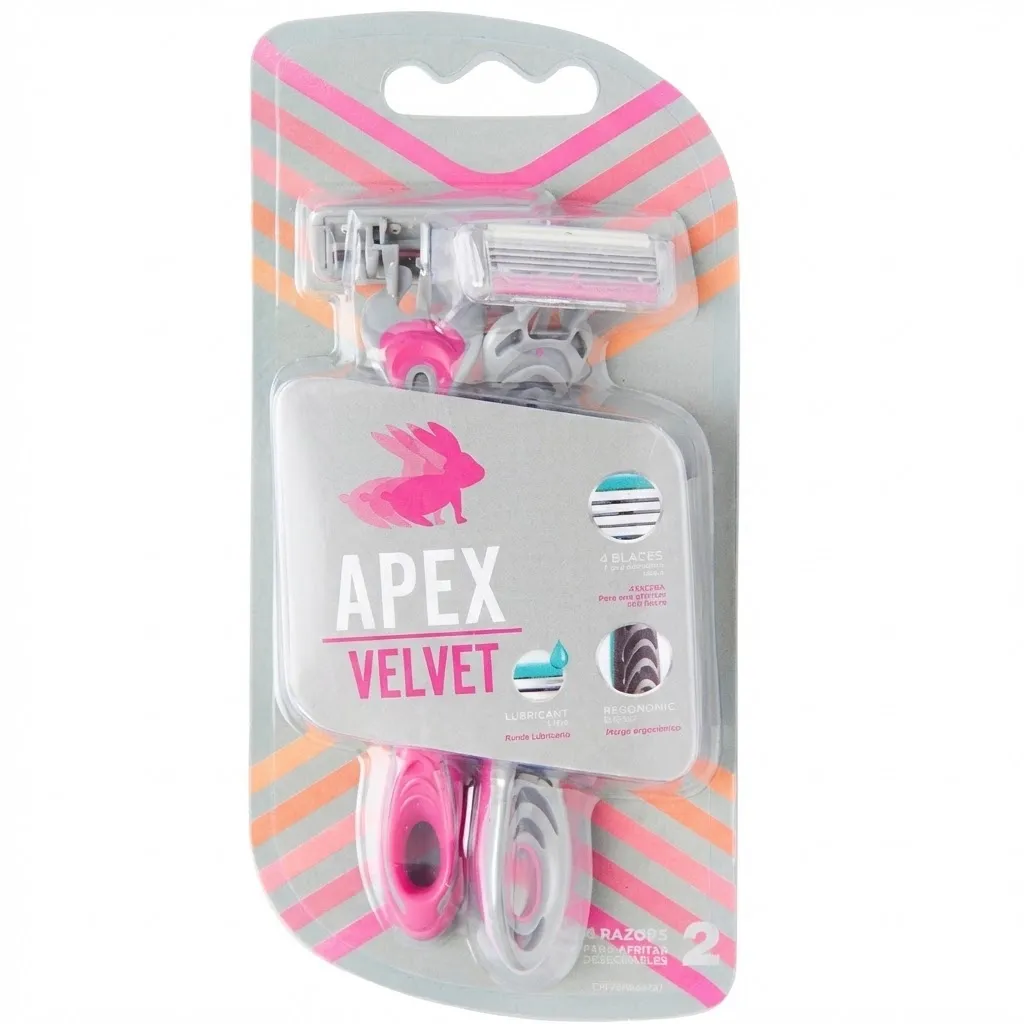 [30010015] Maquina de Afeitar Mujer x 2und 4hojas Apex