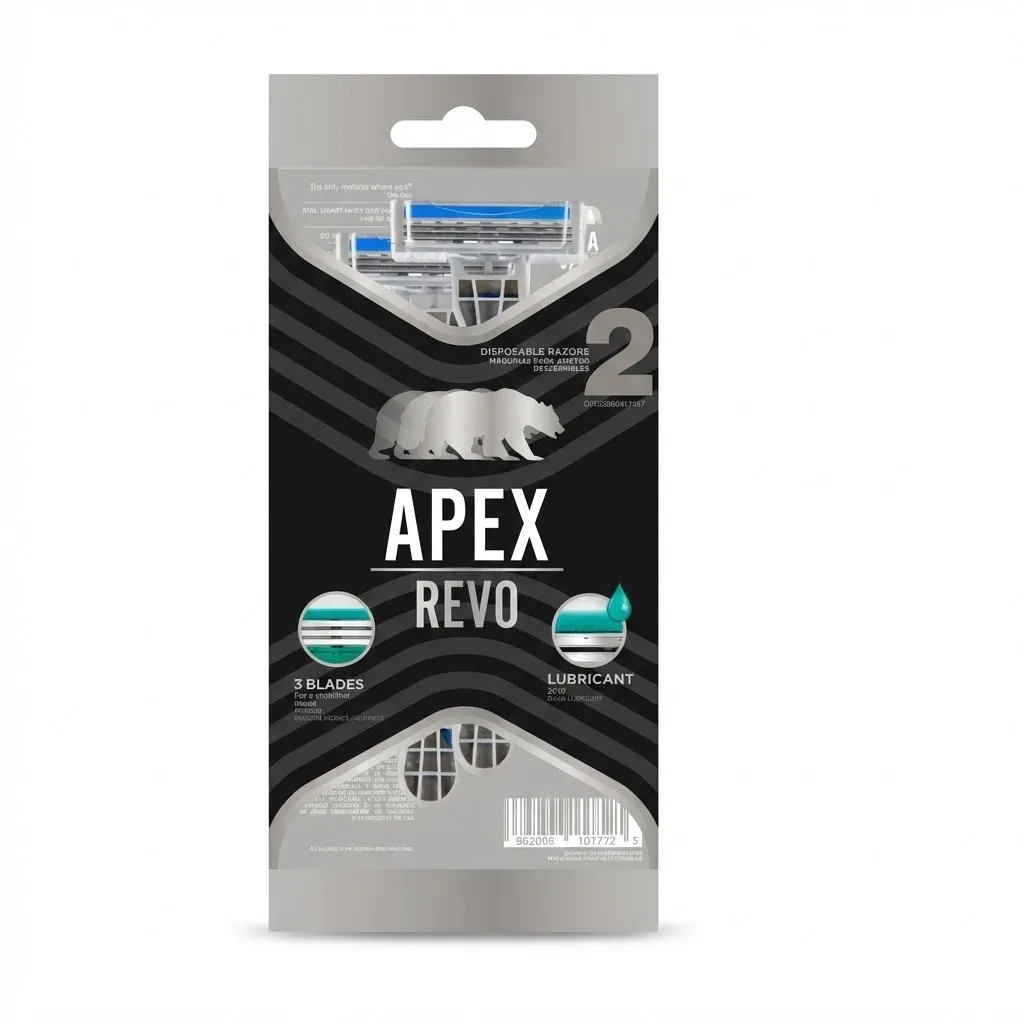 [30010001] Maquina de Afeitar Hombre x 3und 2hojas Apex