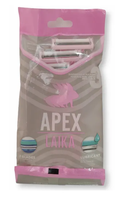 Maquina de Afeitar Mujer x 3und 2hojas Apex