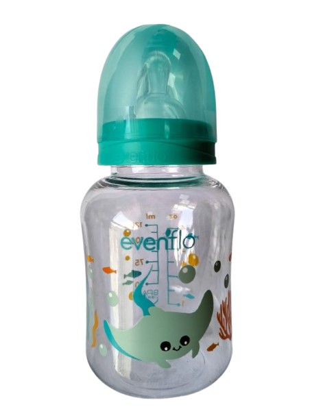 [E7229] Biberón Tritan 4 oz Diseño Acuario Sea Evenflo