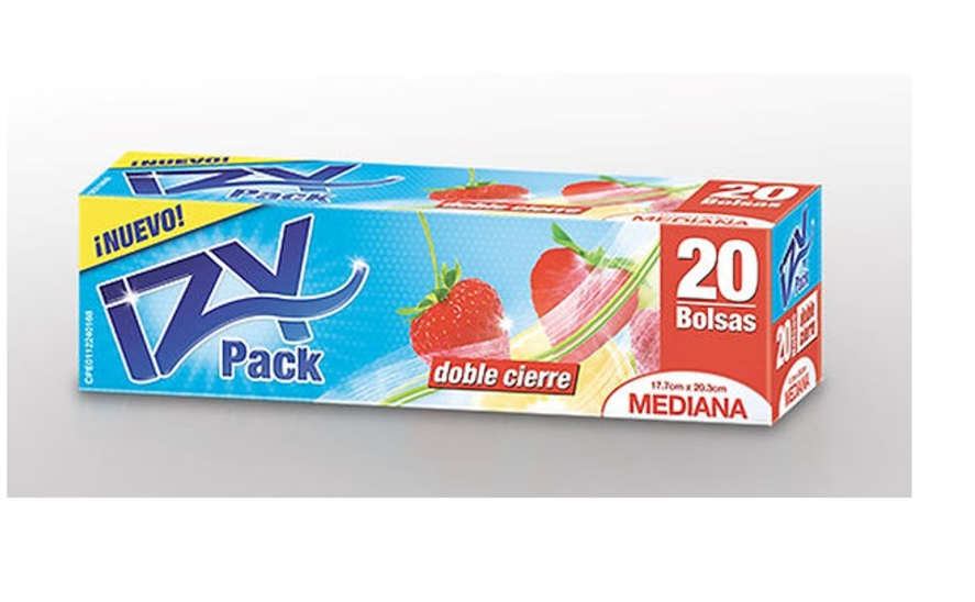 [40030004] BOLSA HERMETICA DOBLE CIERRE X 20UND M IZY PACK