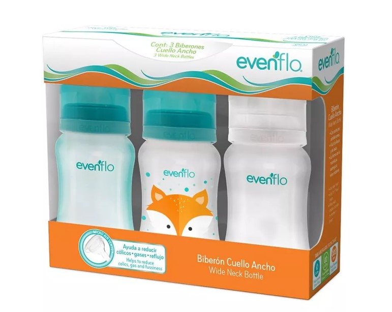 [E1121] Biberon Cuello Ancho 3und 9oz Evenflo
