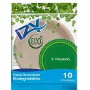 Plato Biodegradable de Almidon x 10und 9 Pulgadas Izy Eco