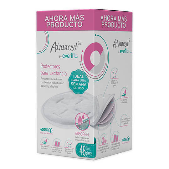 [E8685] PROTECTOR DE LACTANCIA ADVA 48UND EVENFLO