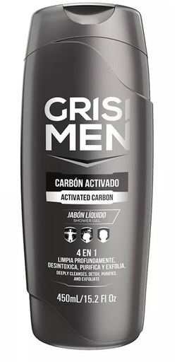 Jabon Corporal Liq Carbon Activado 400ml Grisi