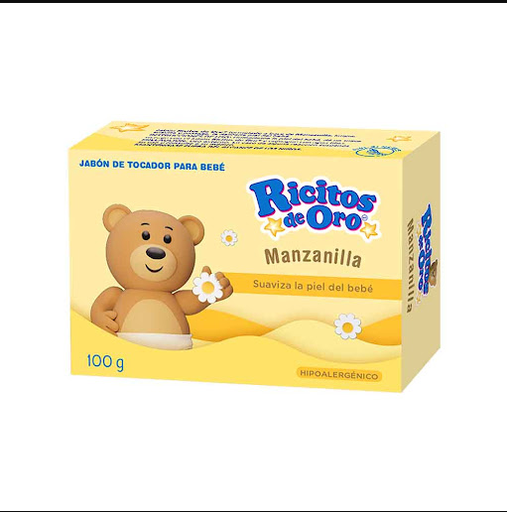 Jabon Barra Manzanilla Ricitos de Oro 100gr Grisi