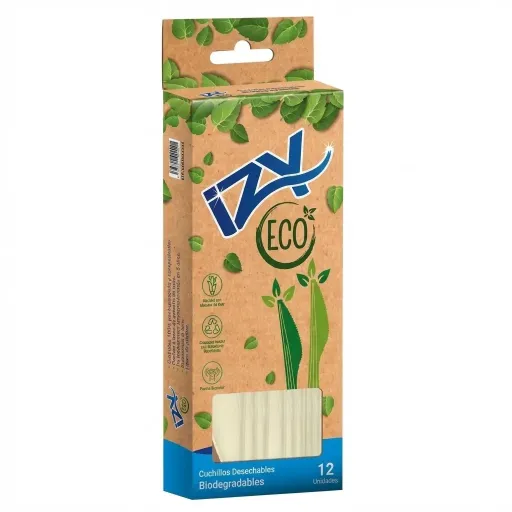 Cuchillo Biodegradable de Almidón 6.5 Pulgadas x12 Izy Eco