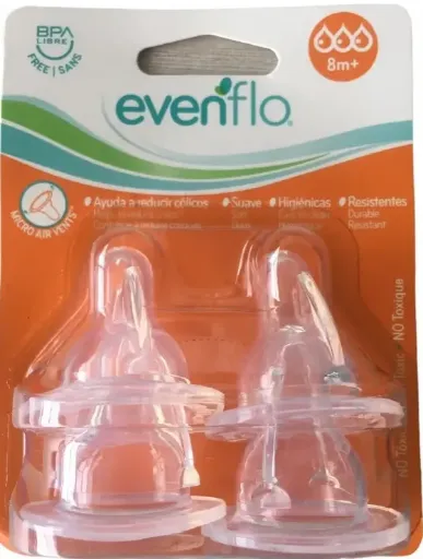 Chupo de Silicon Flujo Rapido 4und Evenflo